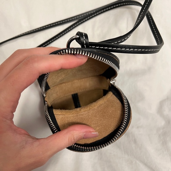 J.W. Anderson nano cap leather mini bag black crossbody - Picture 11 of 12